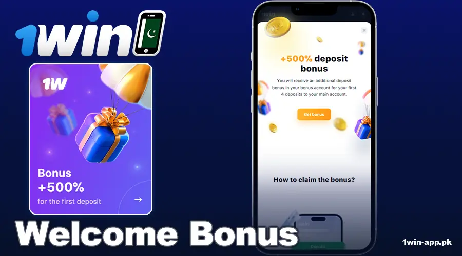 First deposit bonus on 1win PK app