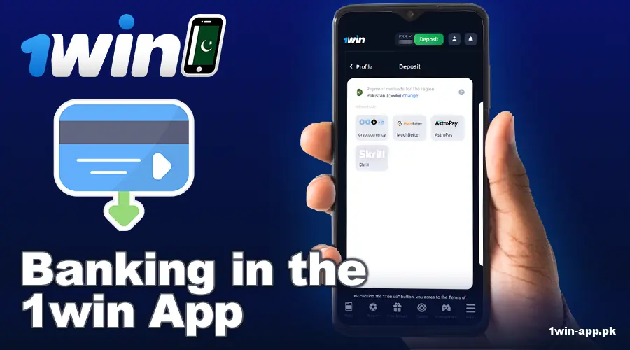 Payment methods in 1win for Pakistanis