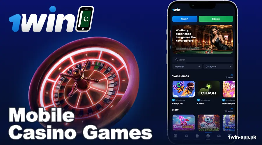 Online casino on 1win Pakistan app
