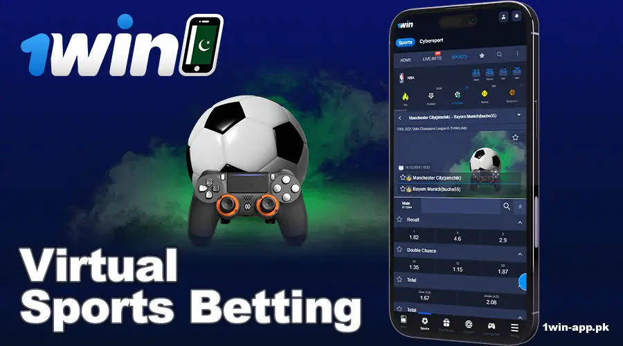 Play virtual sports in 1win PK